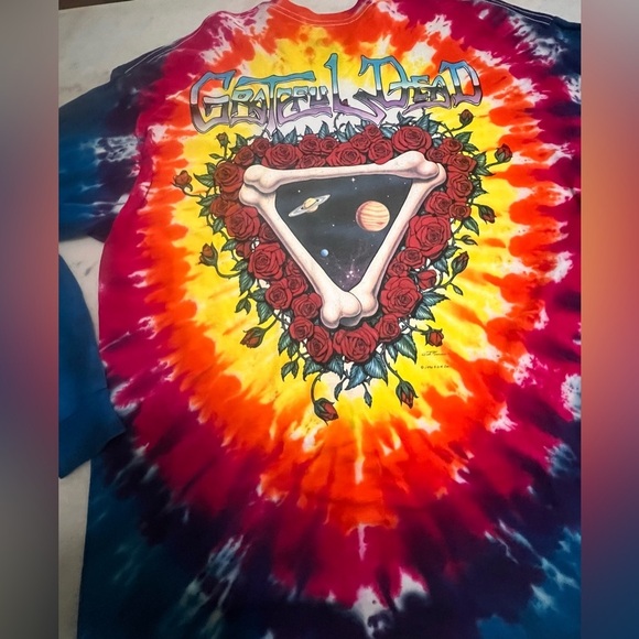 Liquid Blue 1992 Grateful Dead Tie Dye Long Sleeve T-shirt Size 2XL - Picture 9 of 9